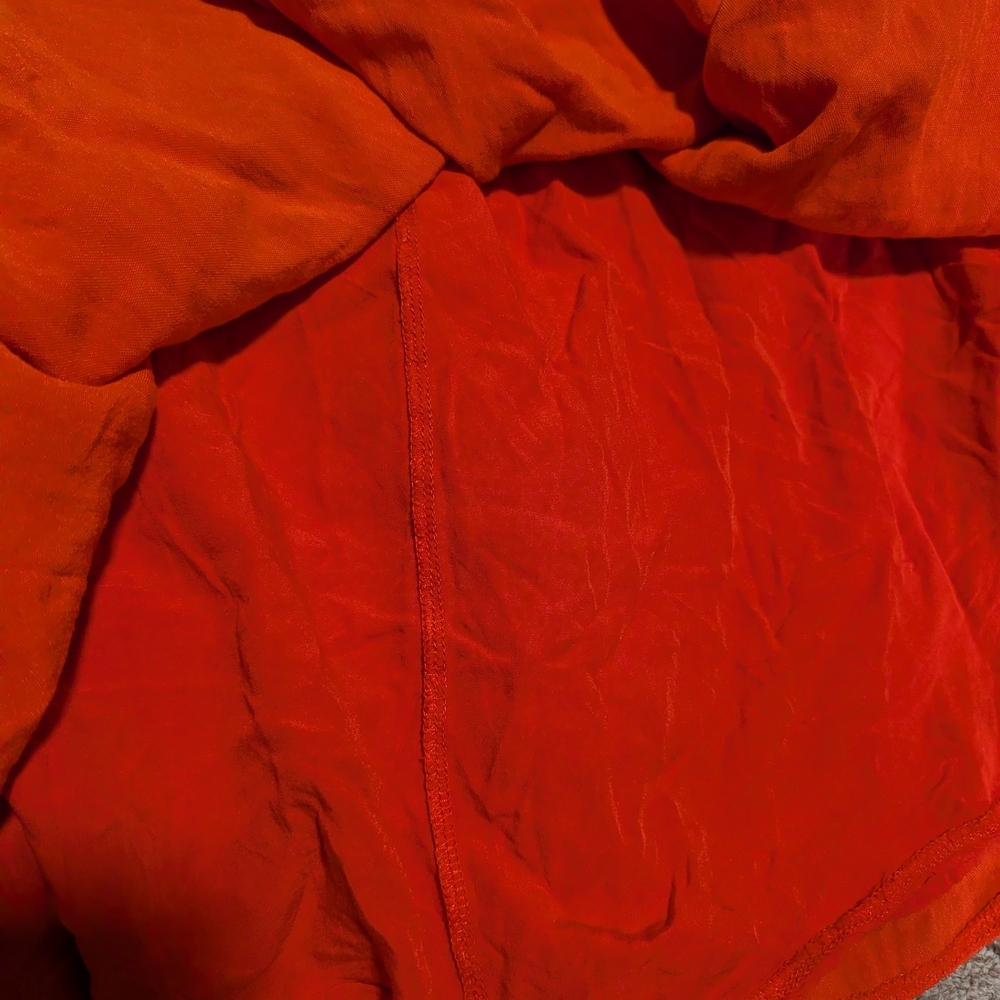 Lulu's Red Orange Midi Skirt Size XS - Picture 6 of 9